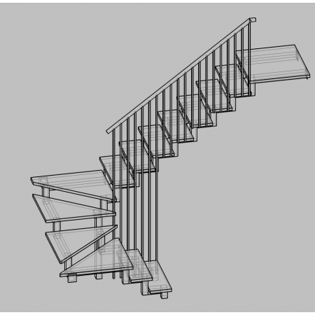 Внутренняя металлическая лестница 